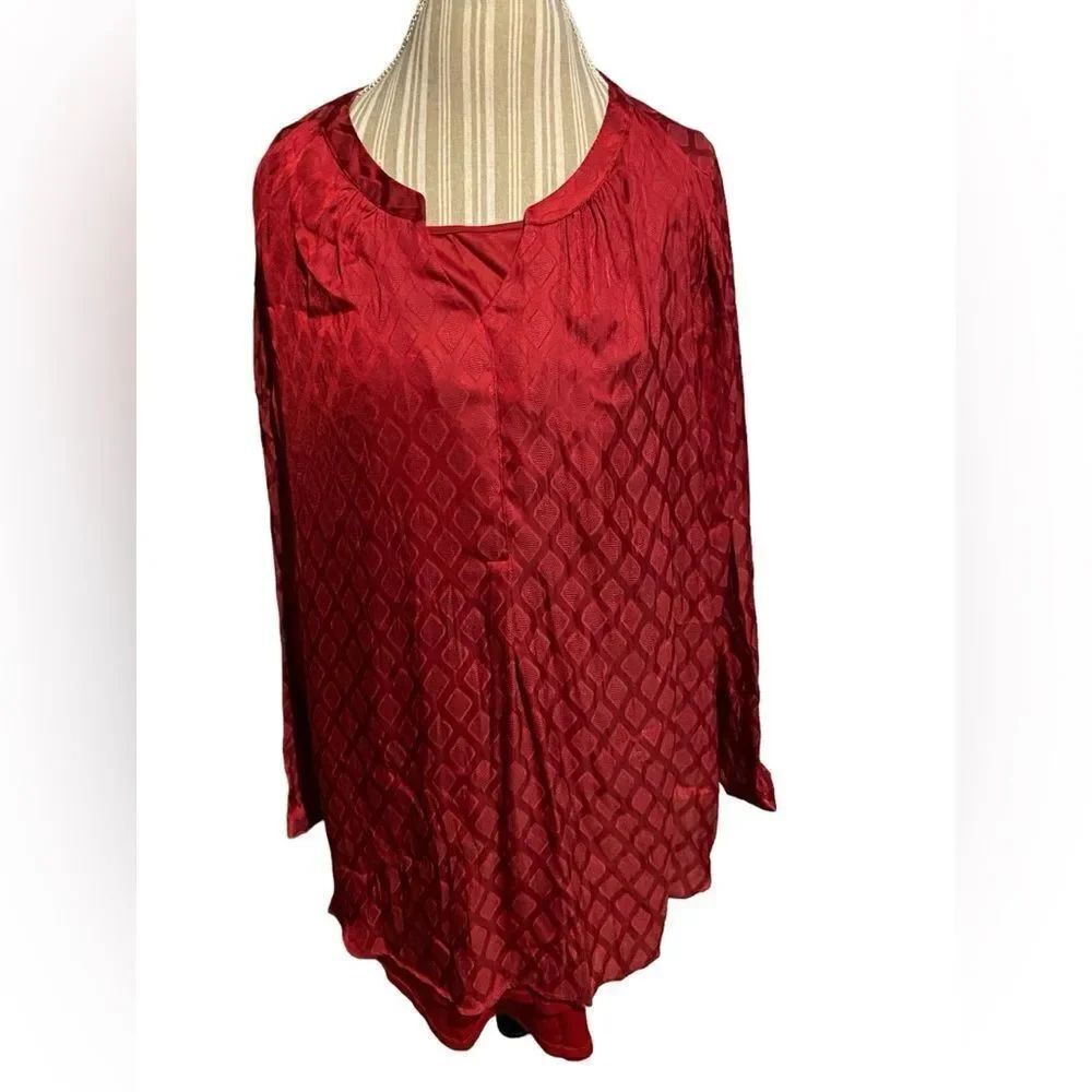 CJ Banks size 3X ladies blouse like new see pics